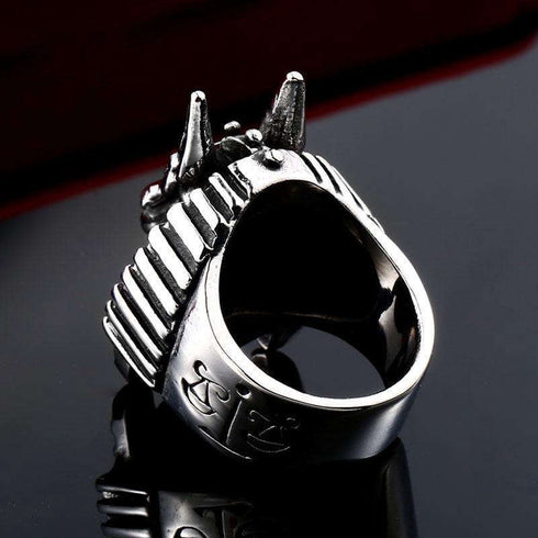 Bague Loup Pharaon (Acier)